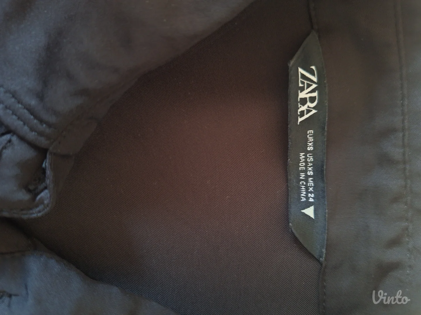 Zara crna satenska kosulja