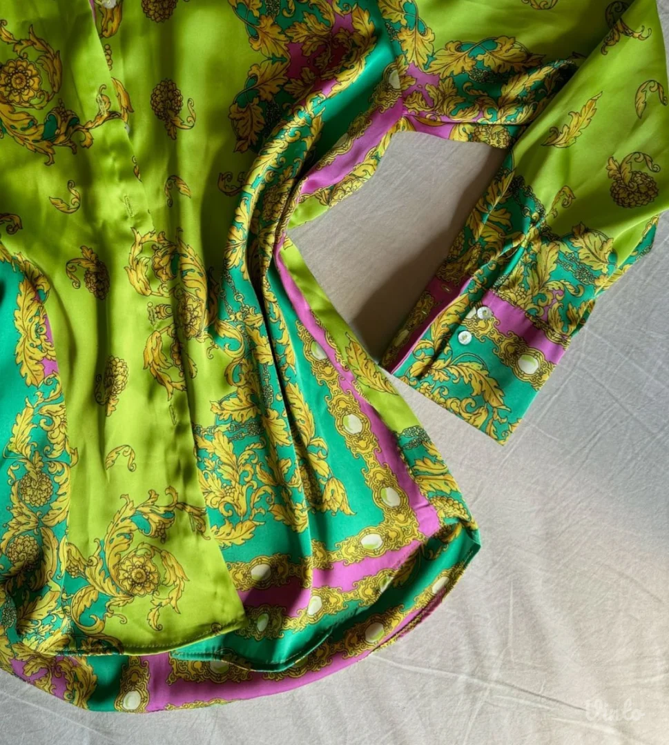 Mango satenska kosulja sa printom