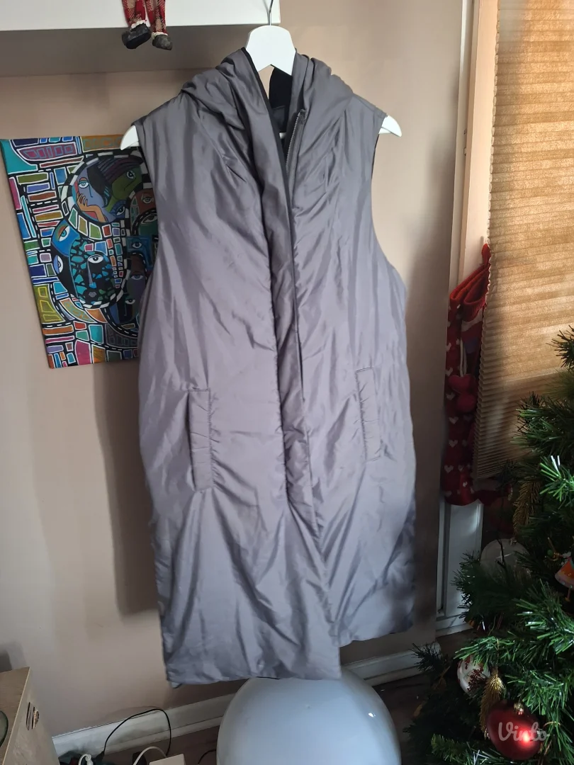 Zara dugacak prsluk sa dva lica