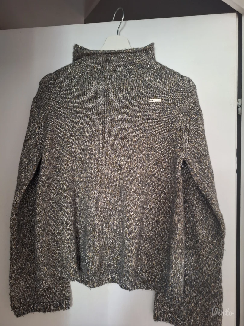 Twinset srebrno zlatni dzemper