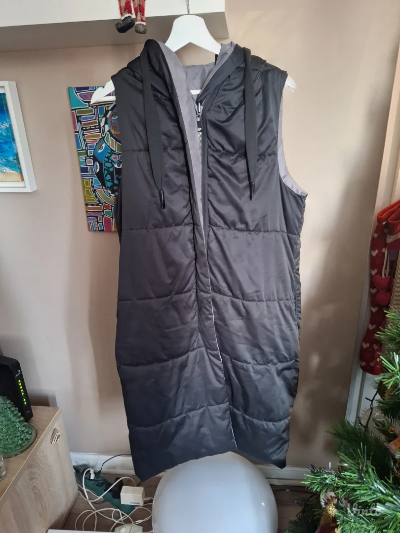 Zara dugacak prsluk sa dva lica