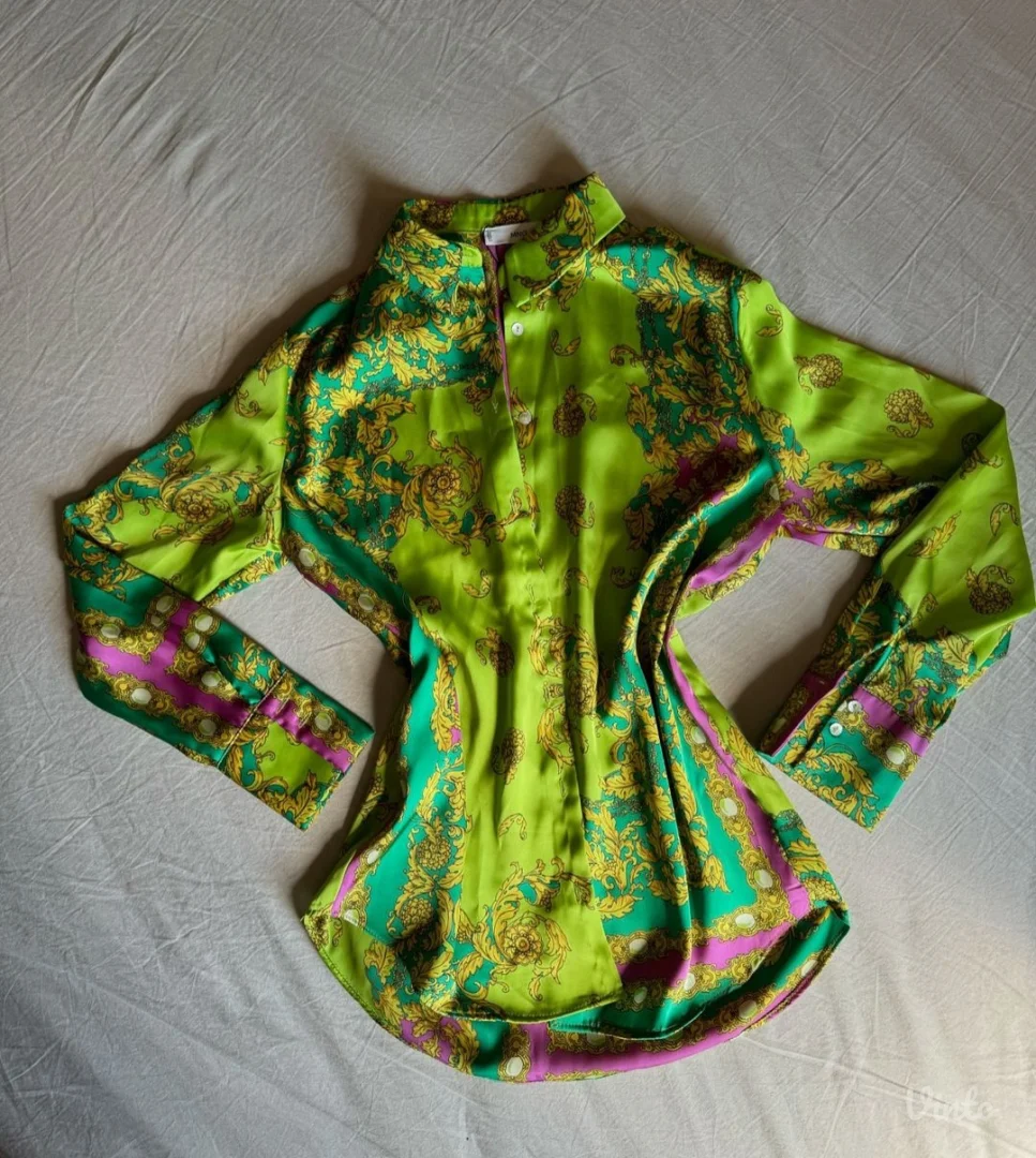 Mango satenska kosulja sa printom