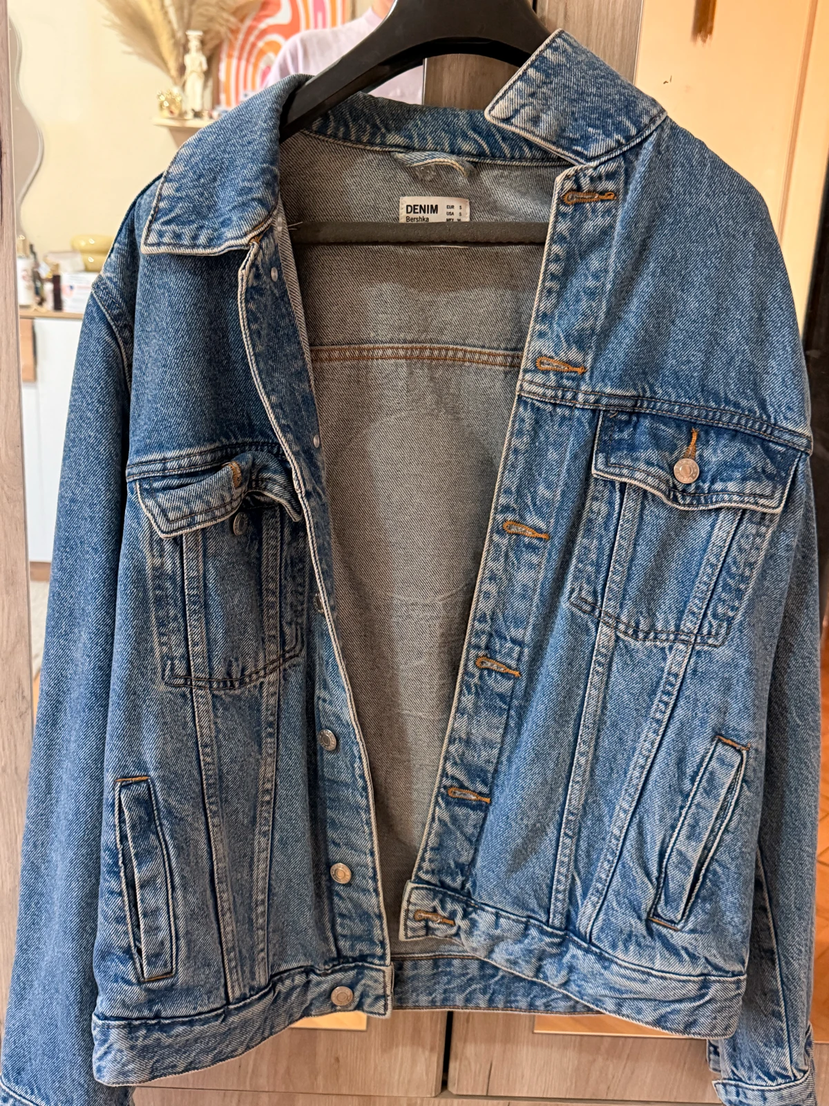 Oversized teksas jakna