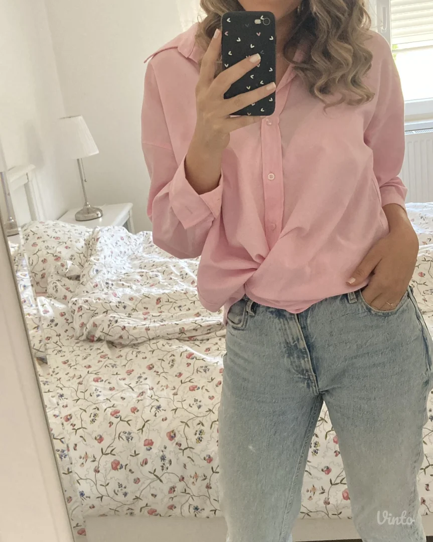 Zara roze kosulja