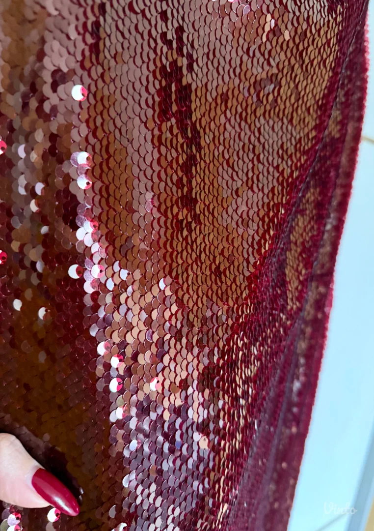 Reserved bordo slip haljina S