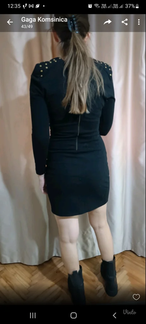 Crna ženska haljina