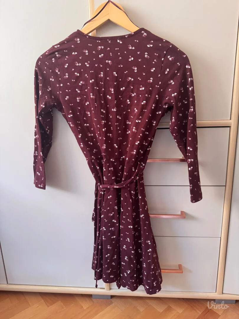 Pamučna haljina na preklop