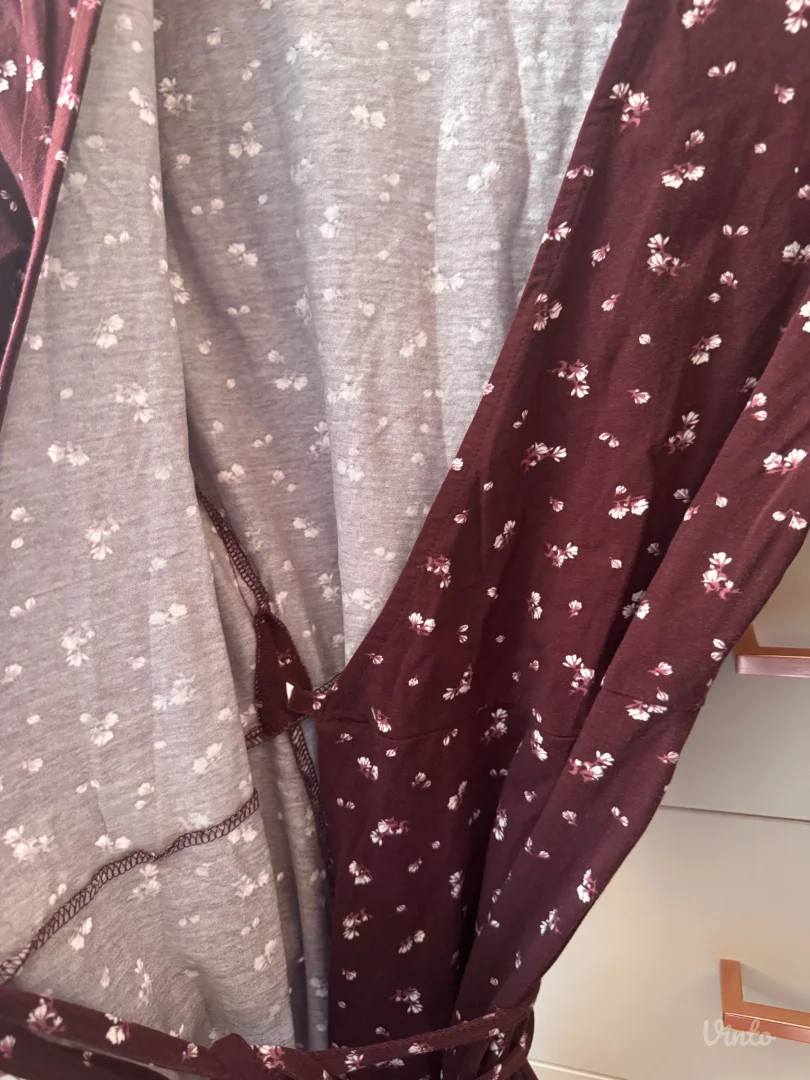 Pamučna haljina na preklop