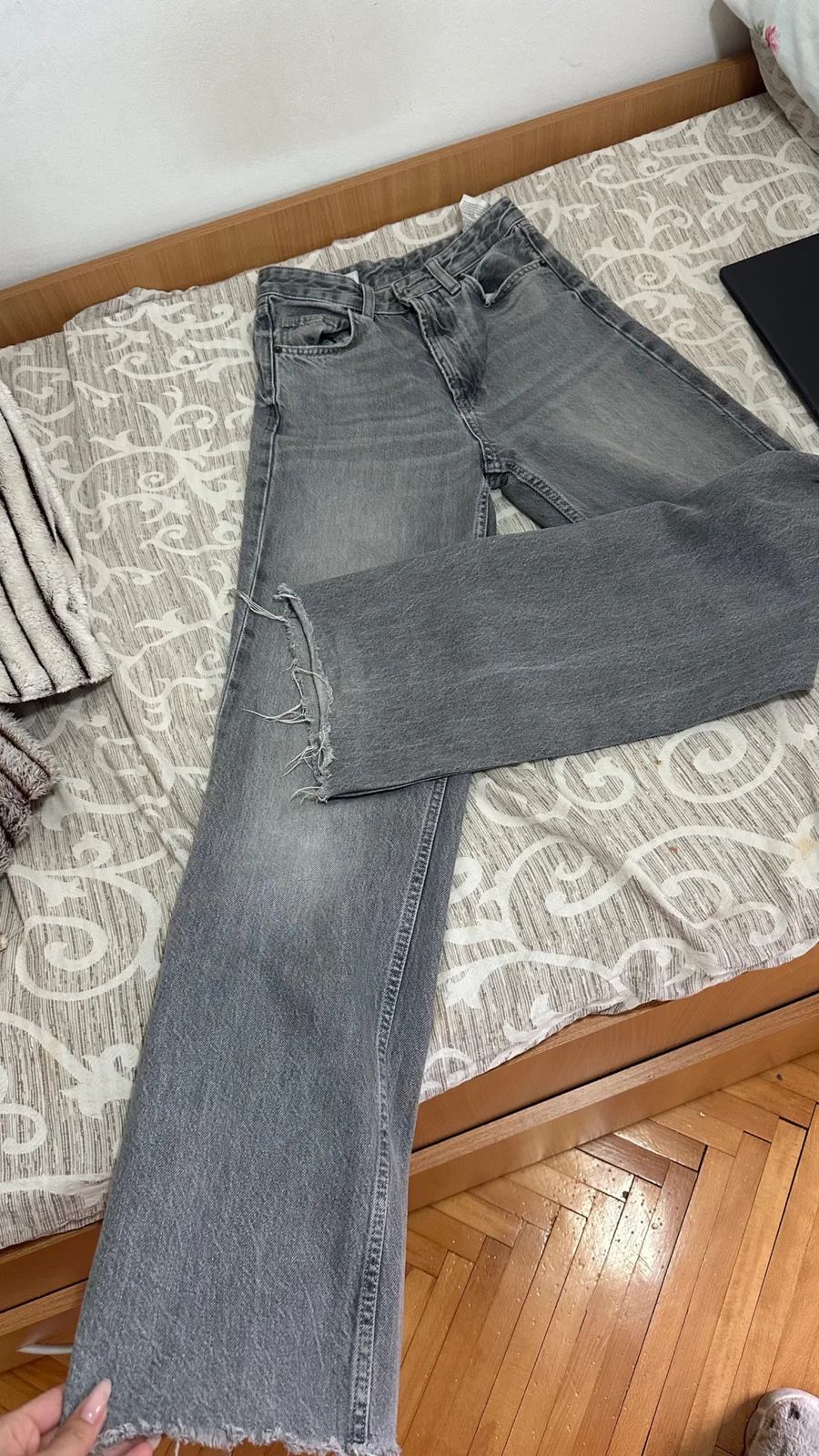 Zara farmerke wide leg high waist