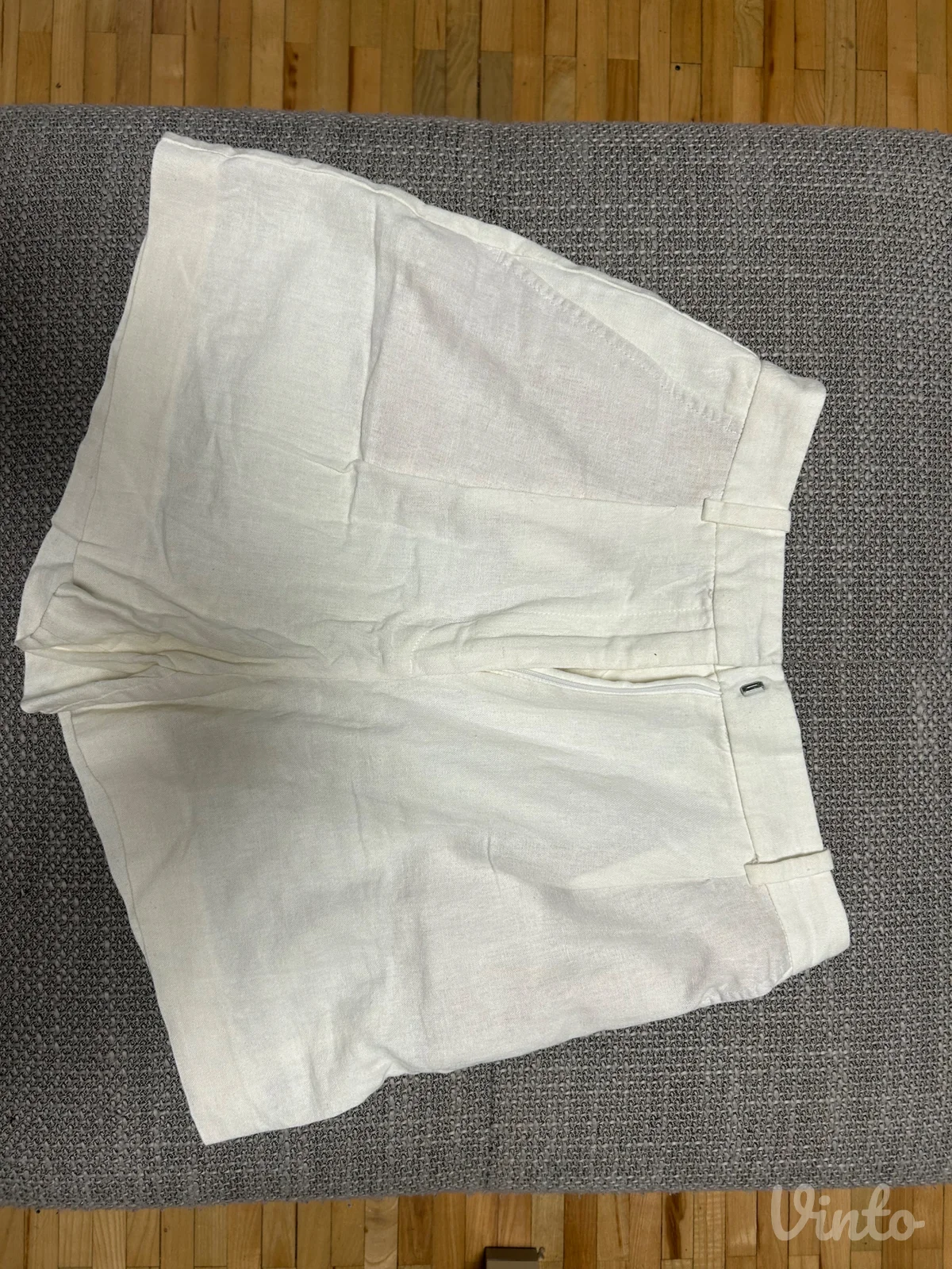 Zara beli laneni šorts XS