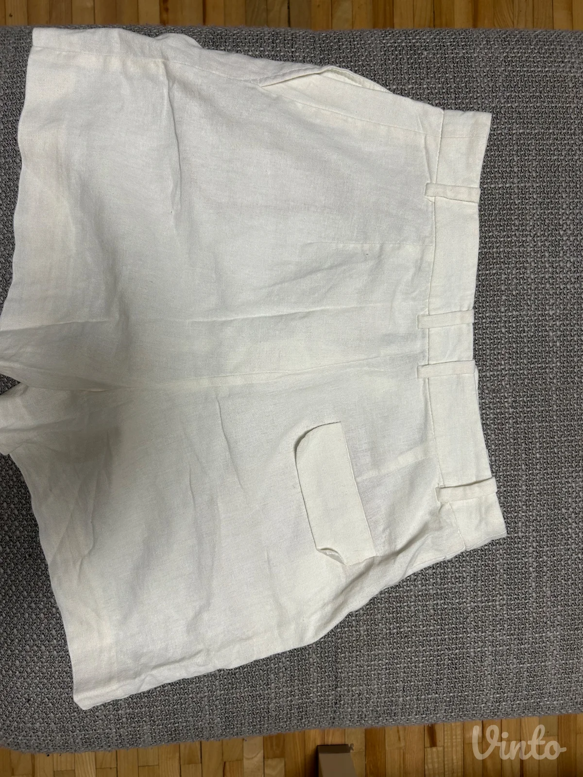 Zara beli laneni šorts XS
