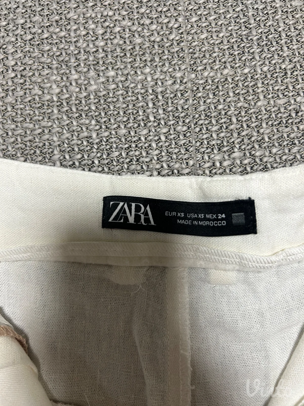 Zara beli laneni šorts XS