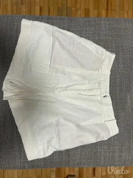 Zara beli laneni šorts XS