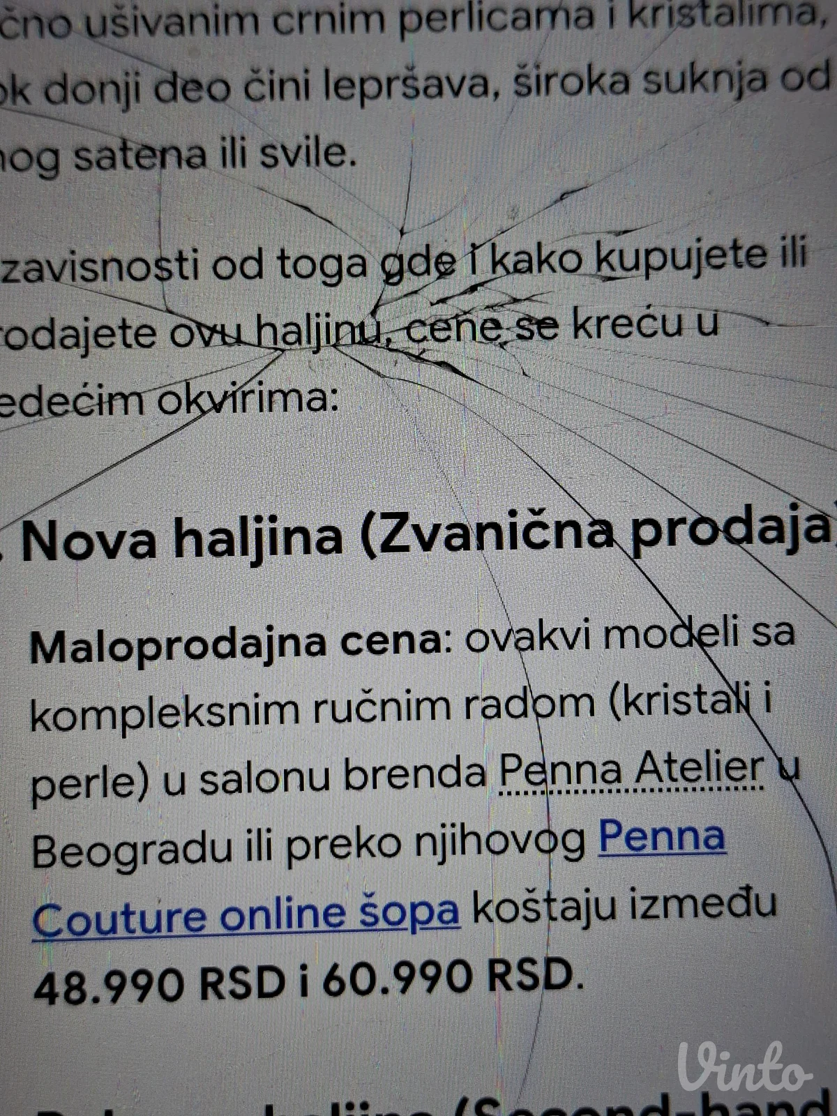 PENNAunikatna dizajnerska haljina