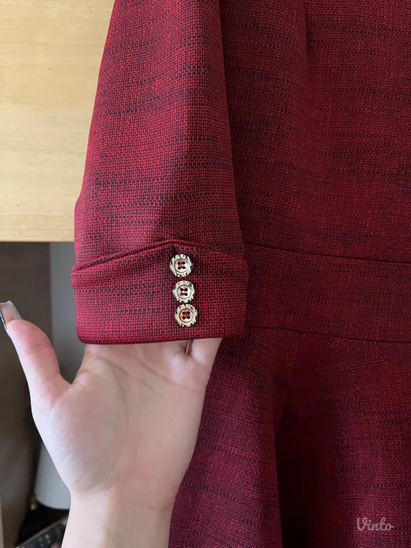 bordo jesenja haljina