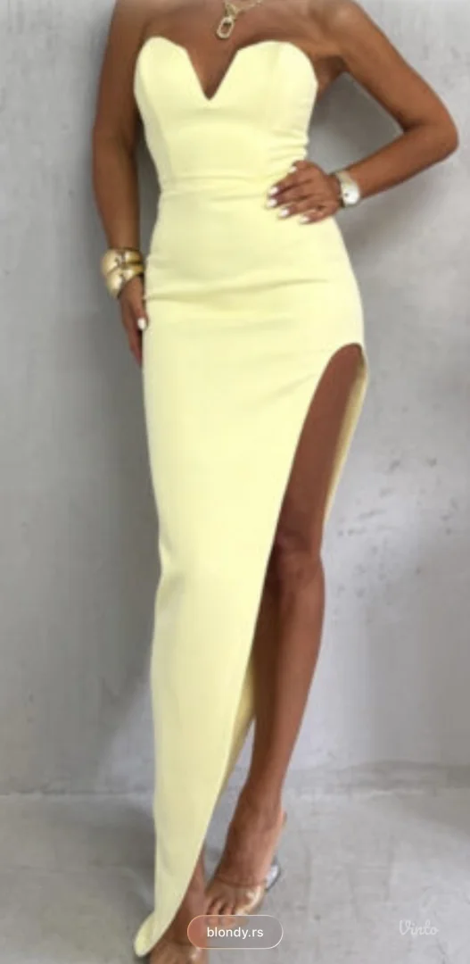 Blondy zuta haljina s