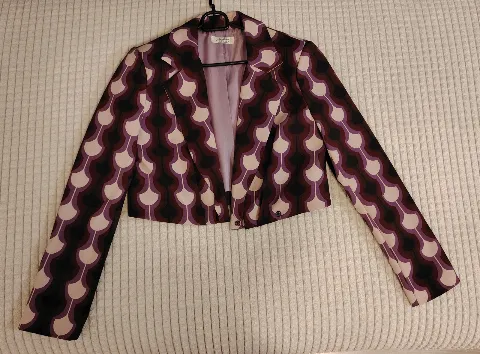 Retro sako sa geometrijskim dezenom - S