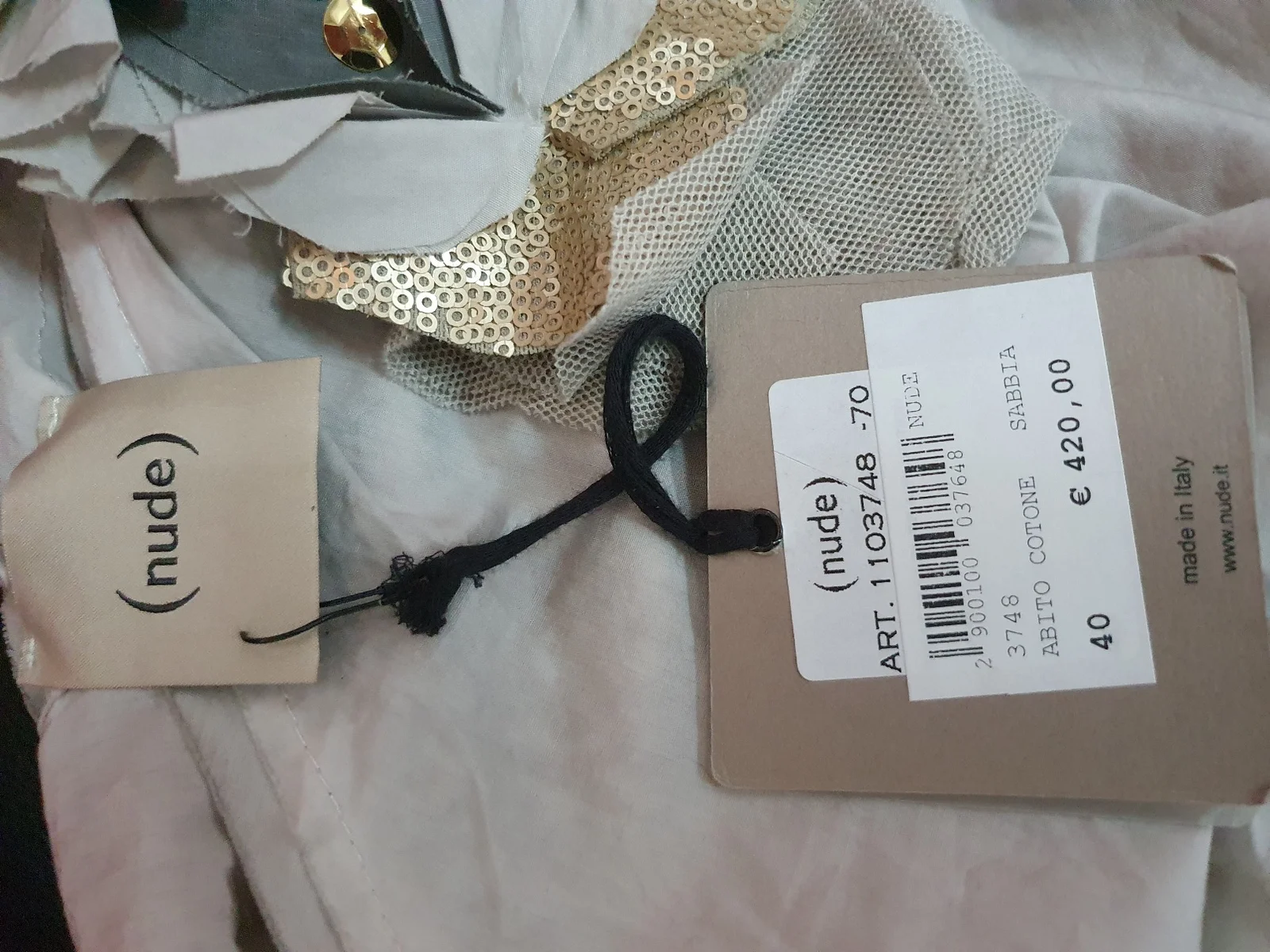 Nude haljina , pamuk, 40, NOVA (Original)