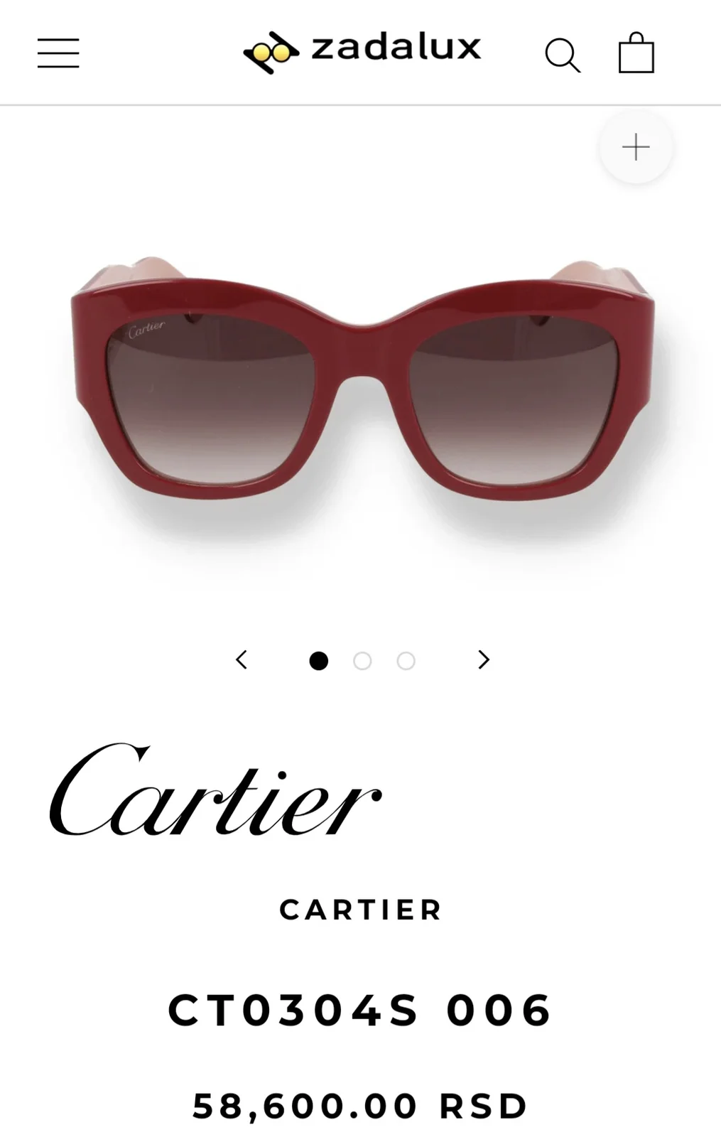 Cartier "C de Cartier" zenske naocare za sunce,NOVE(Original)