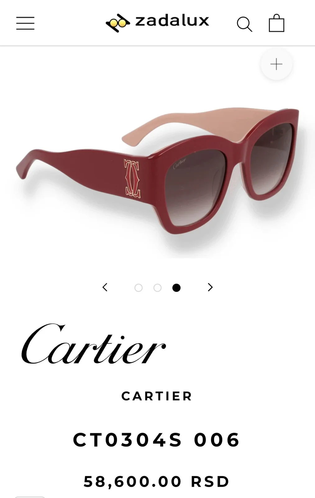 Cartier "C de Cartier" zenske naocare za sunce,NOVE(Original)
