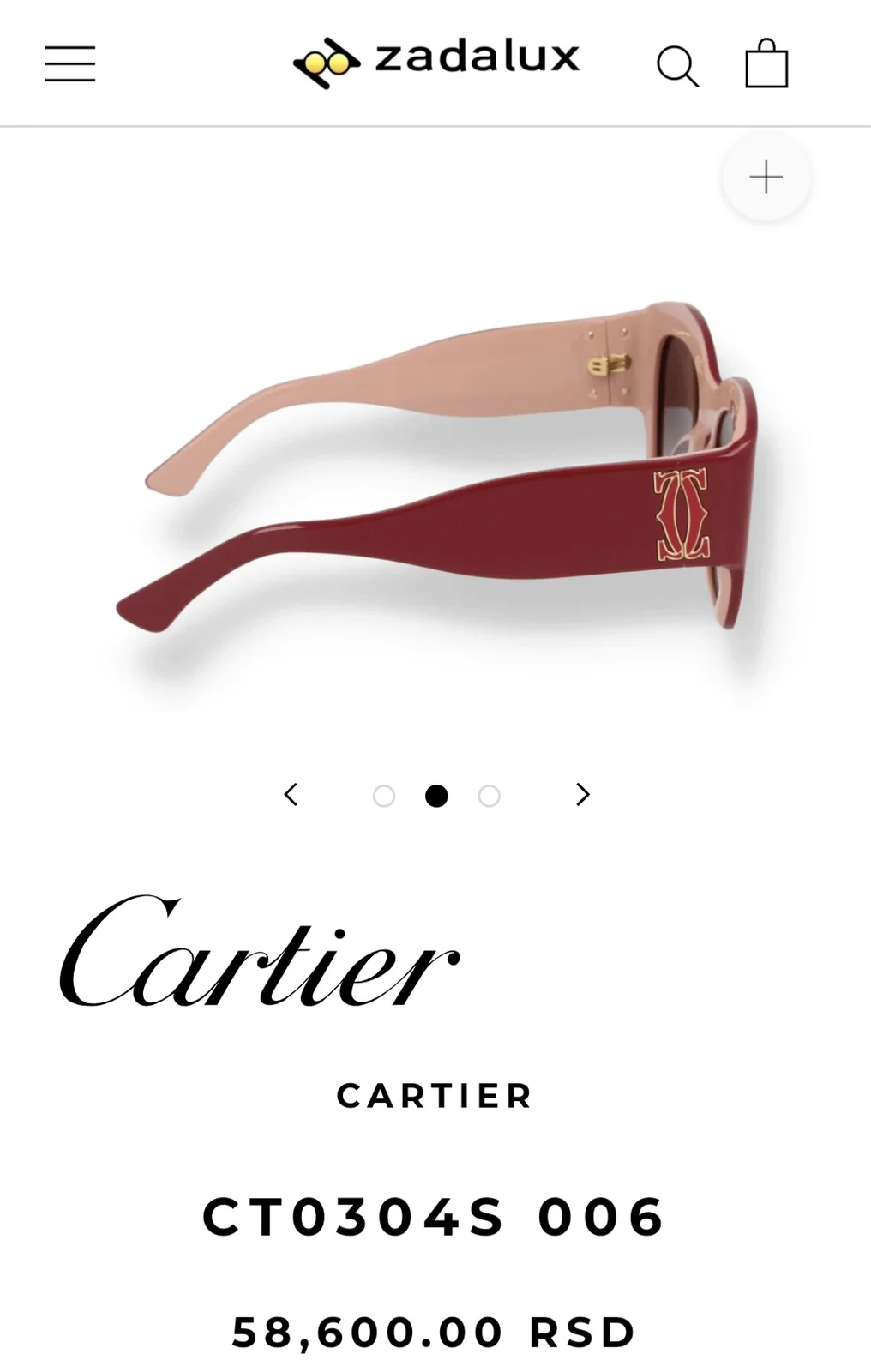 Cartier "C de Cartier" zenske naocare za sunce,NOVE(Original)