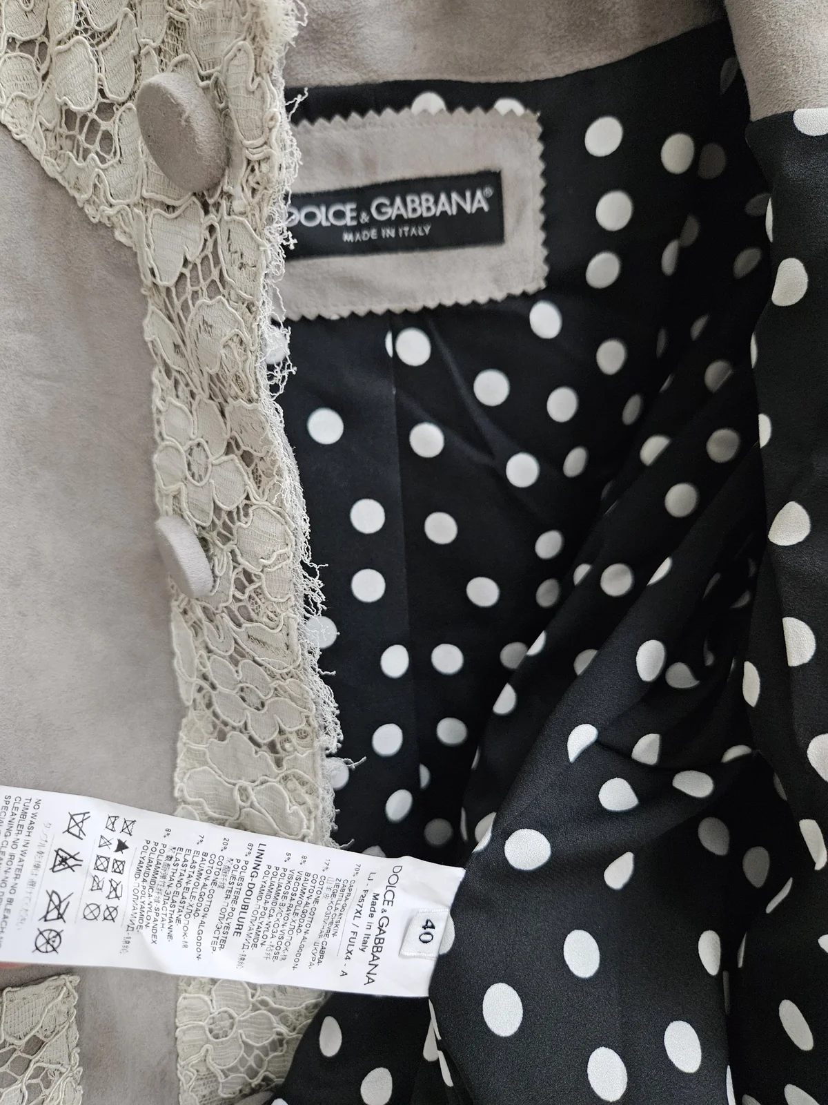 Dolce Gabbana kozni blejzer-jakna(100%Original)