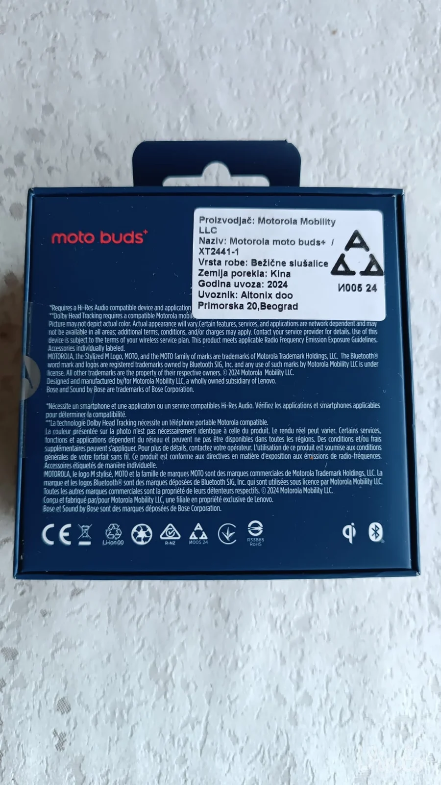 Motorola Moto Buds+ (Sound by Bose) - NOVE neotpakovane