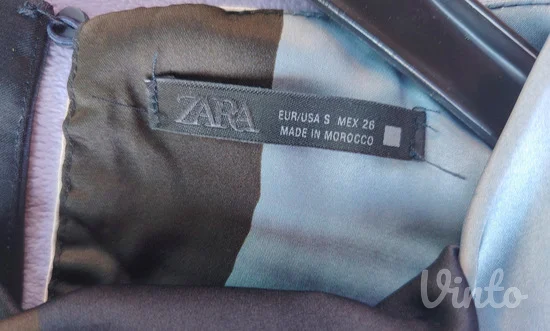 ZARA nova satenska maksi haljina S (može i M)