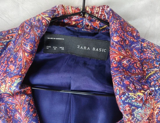 ZARA BASIC Paisley blejzer od viskoze M