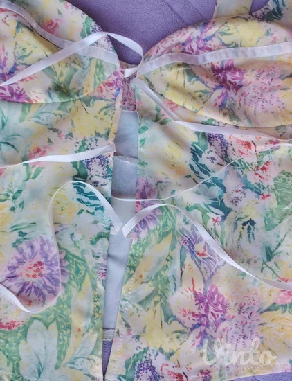 Cvetni korset top / bluza na pertlanje (XS / S)