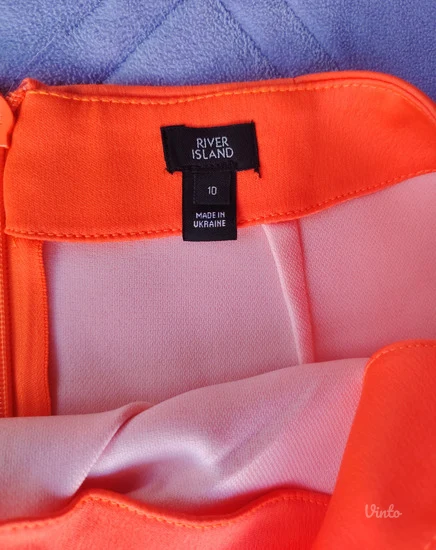 RIVER ISLAND nova narandžasta mini suknja S,M