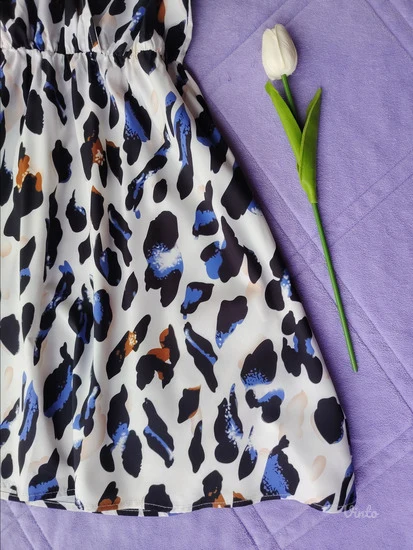 SHEIN atraktivna animal print haljinica S M- NOVO