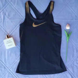 Original NIKE Dri-FIT crno-zlatni top / majica (M)