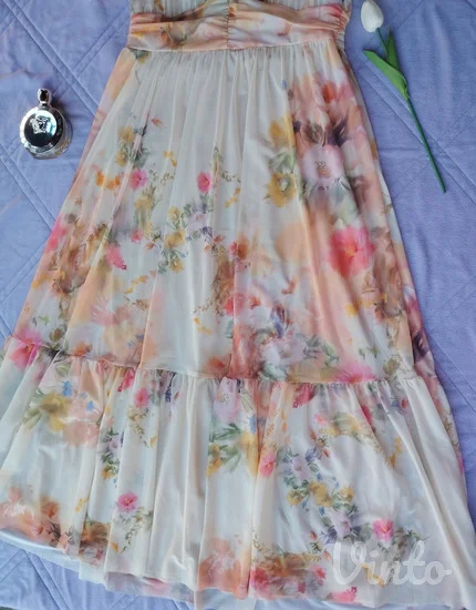 NEXT prelepa cvetna maksi haljina M/L