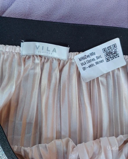 VILA metalik plisirana suknja S/M