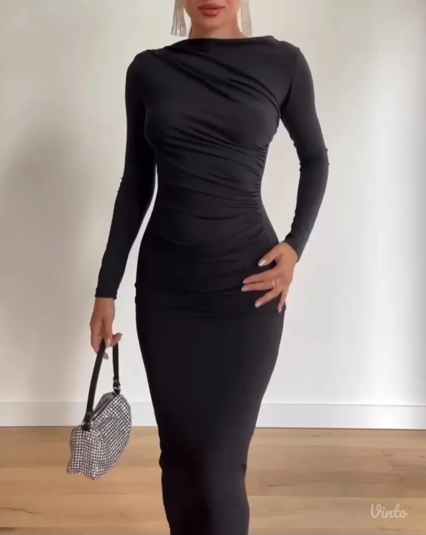 Duga crna haljina sa etiketom 🖤