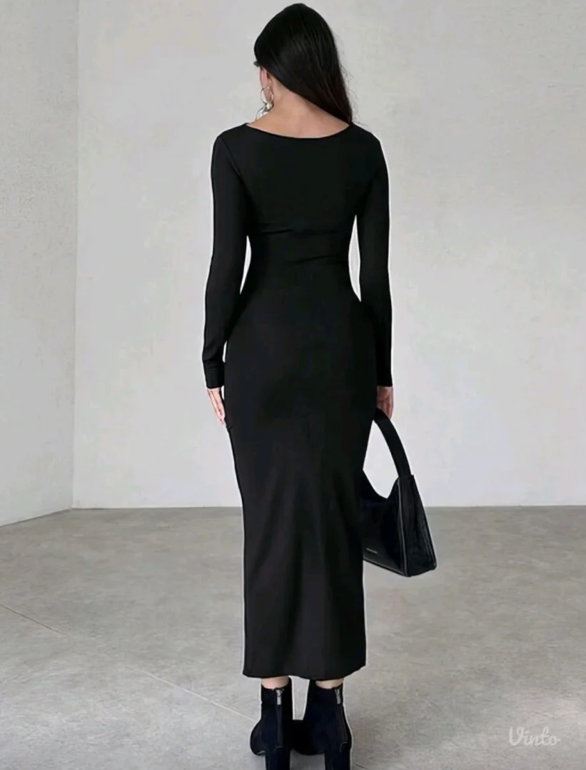 Duga crna haljina sa etiketom 🖤
