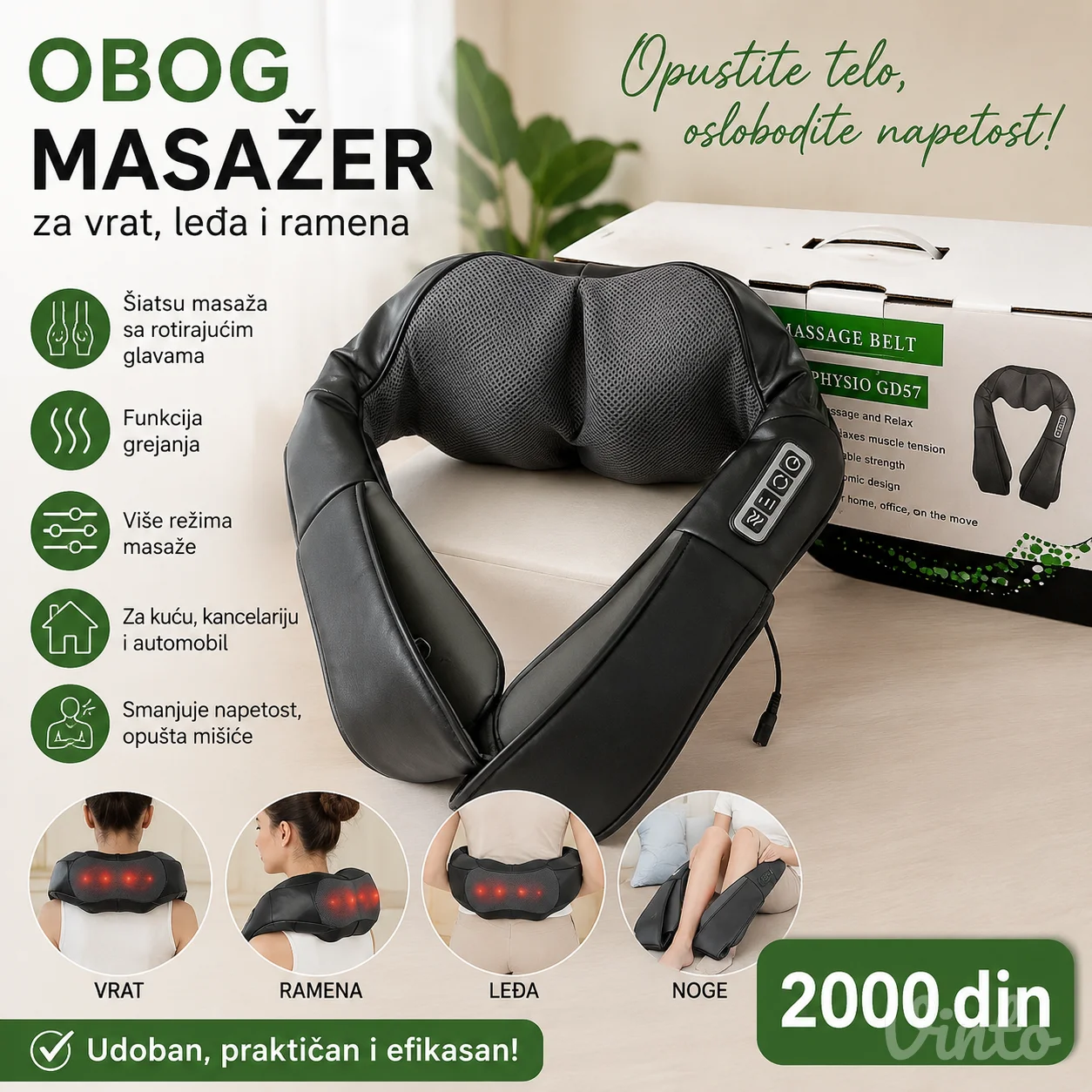 Masazer za vrst i ledja