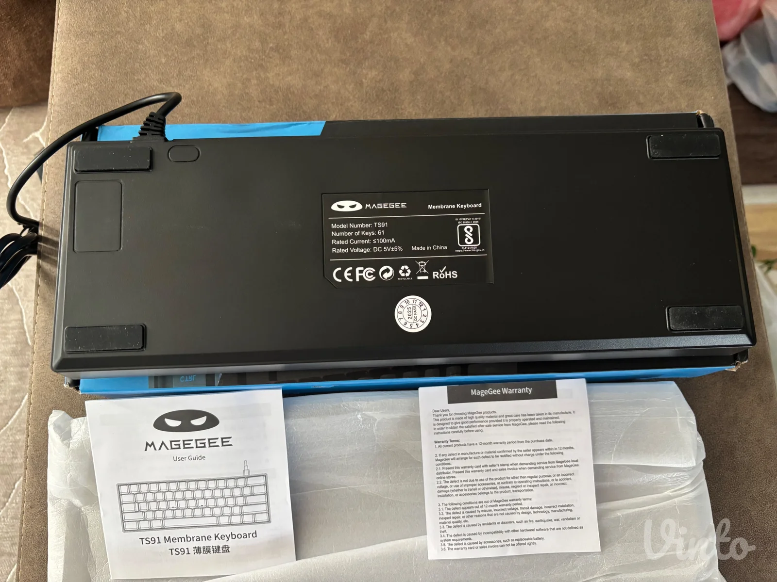 MageGee TS91 Gaming Tastatura 60%