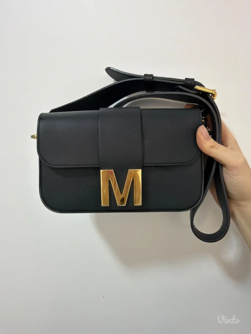 Mona kozna torba sa zlatnom snalom