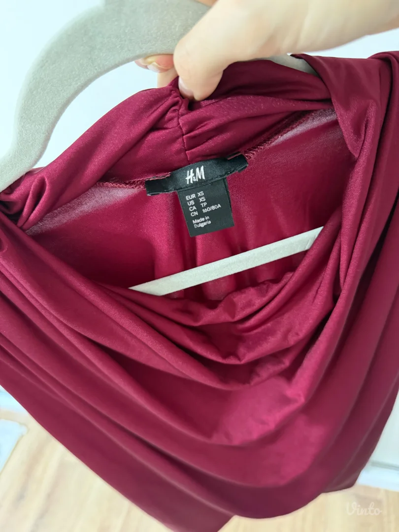 H&M haljina boje vina