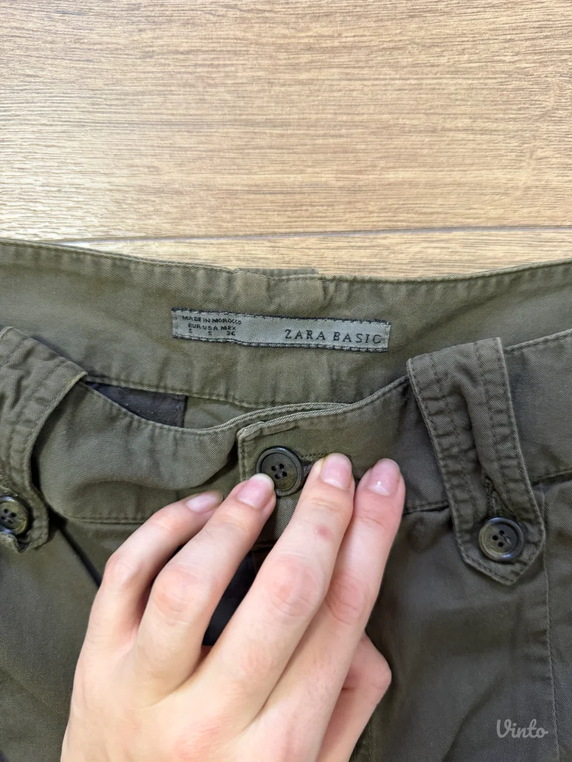 Zara cargo pantalone S