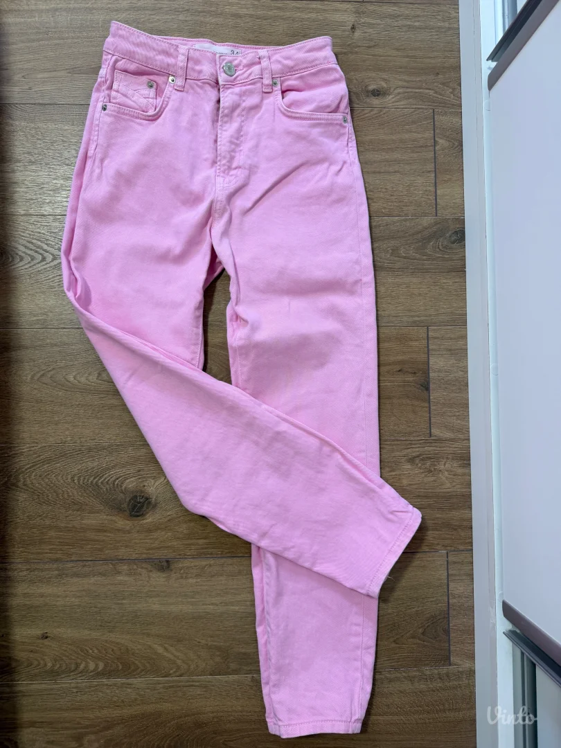 Stradivarus pink farmerke 34