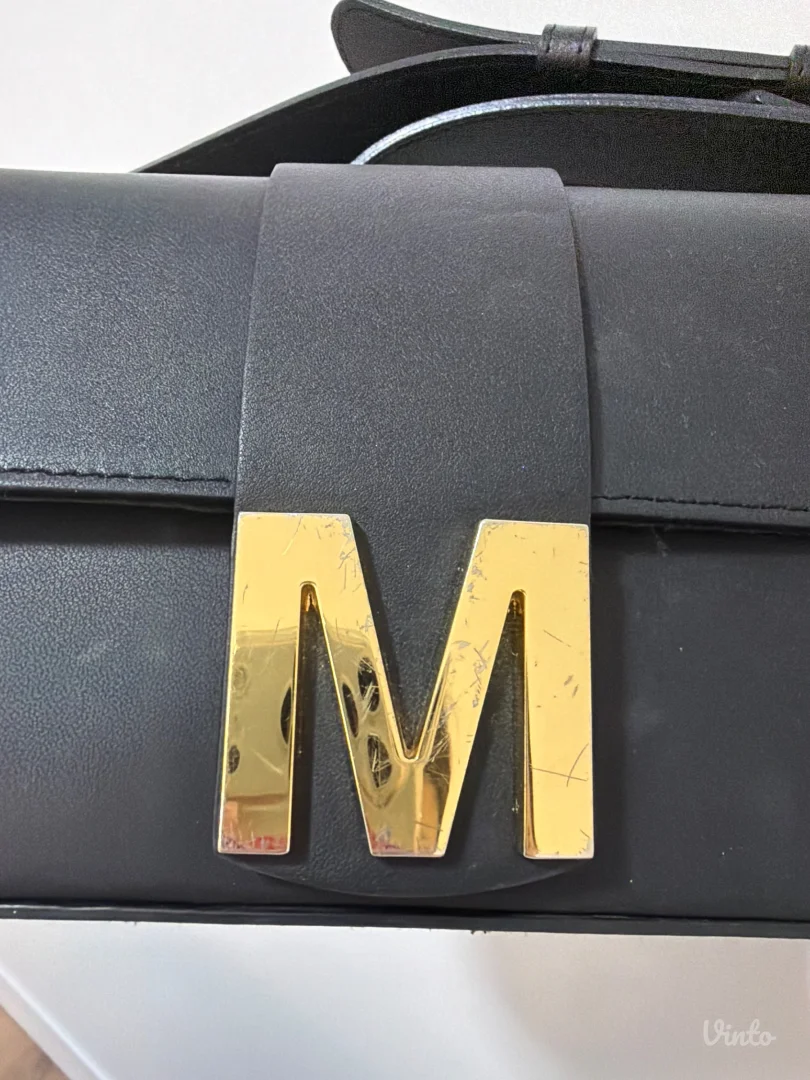 Mona kozna torba sa zlatnom snalom