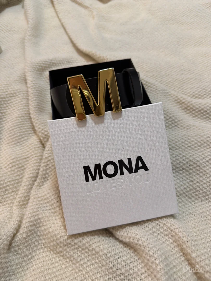 Mona kozni kais sa zlatnom snalom