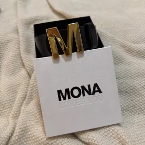 Mona kozni kais sa zlatnom snalom