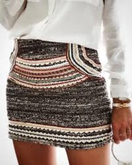 Zara etno rad suknja NOVO