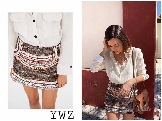 Zara etno rad suknja NOVO