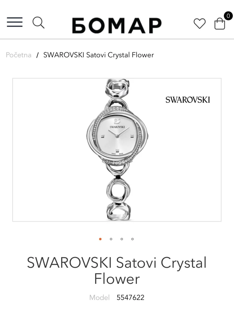 Swarovski Crystal Flower Silver – original (5547622)