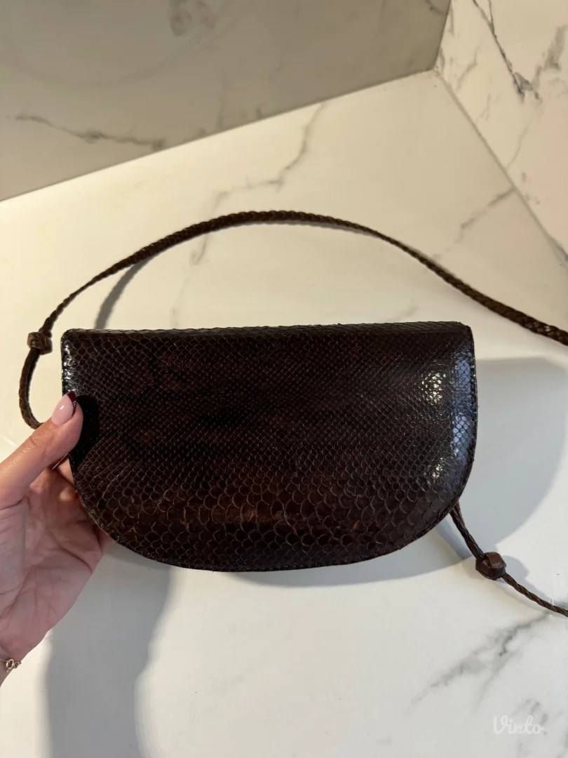 Vintage torbica od prave zmijske koze